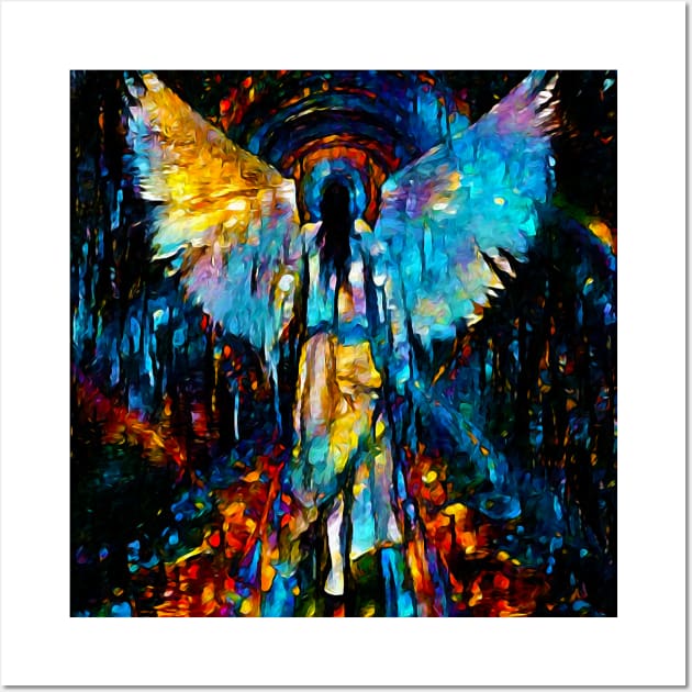 Angel Ascending Wall Art by Wyrd Merch